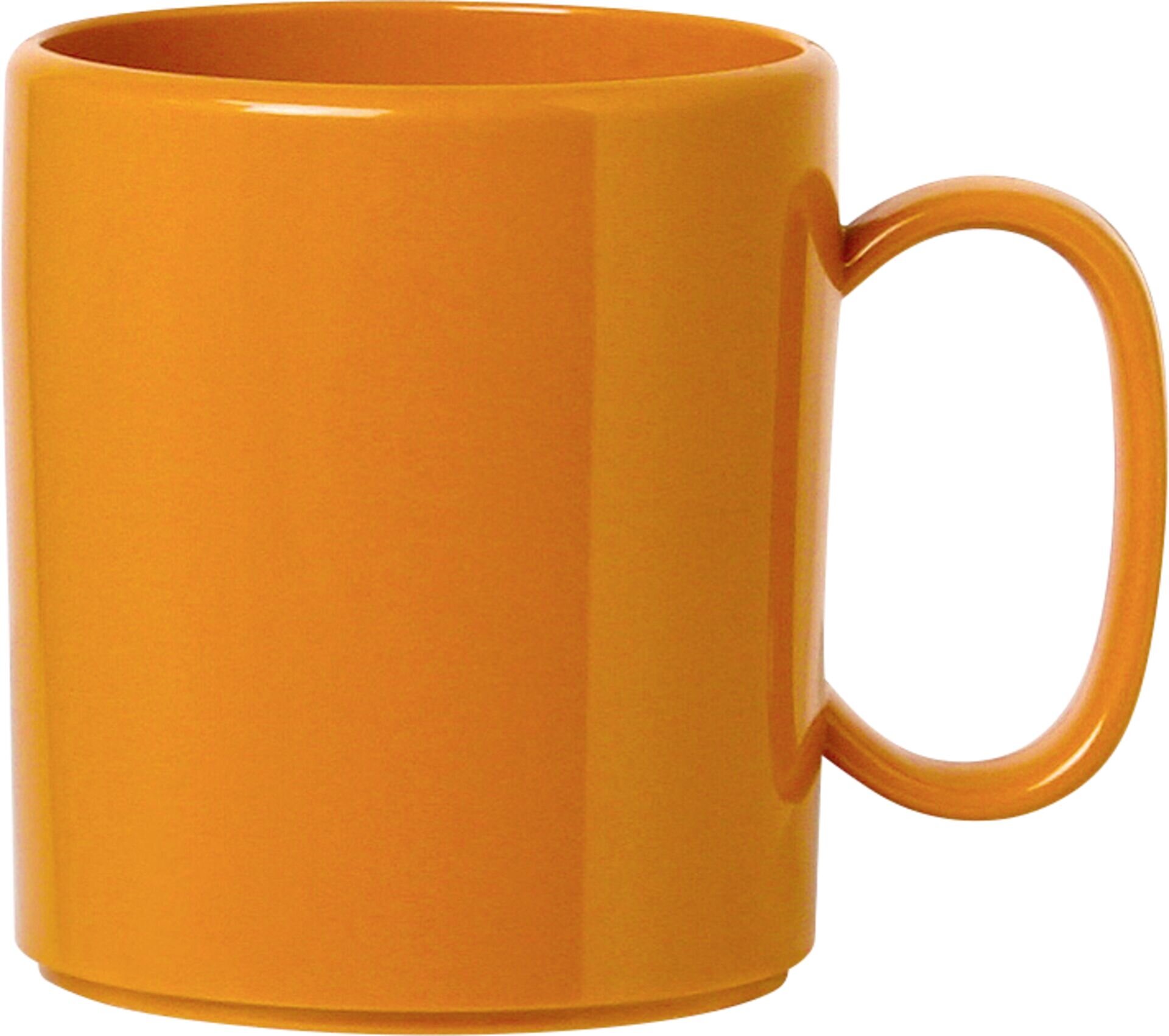 Becher "Colour" mit Henkel orange