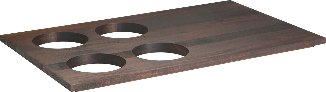 Aufsatz 1/1 GN Buche dunkel 4-Loch