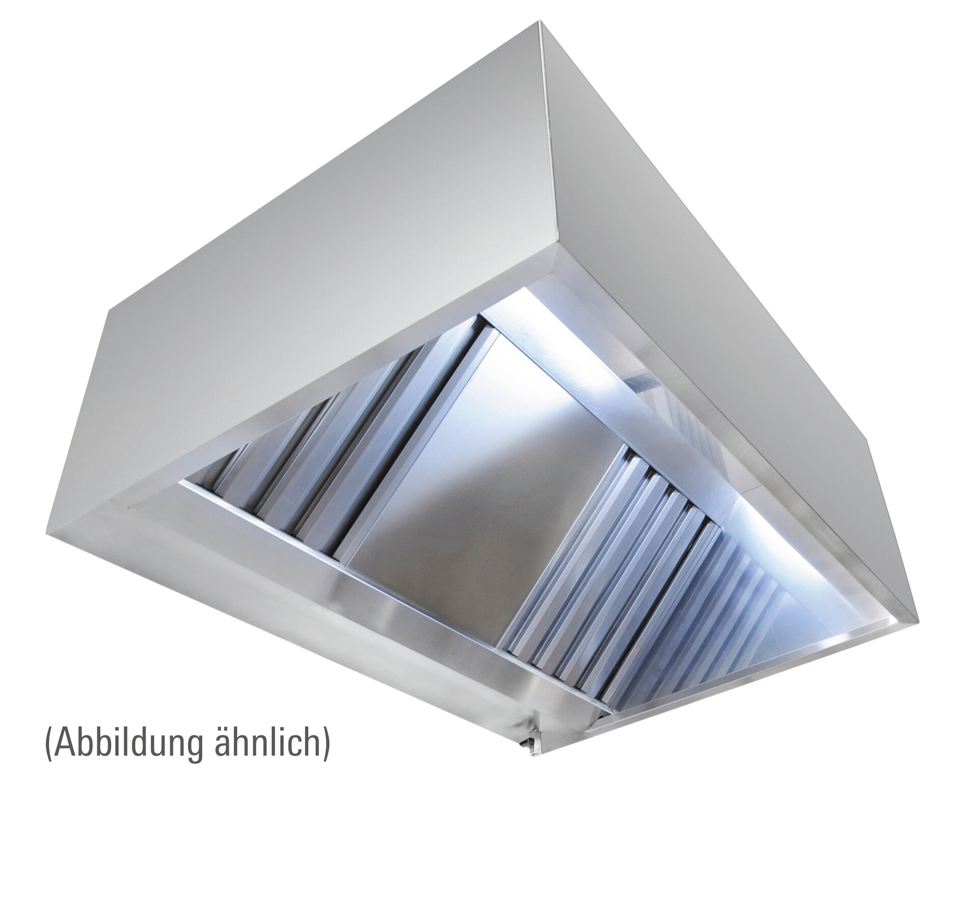 Wandhaube in Kastenform, 1600 x 1400 x 450 mm, Typ A