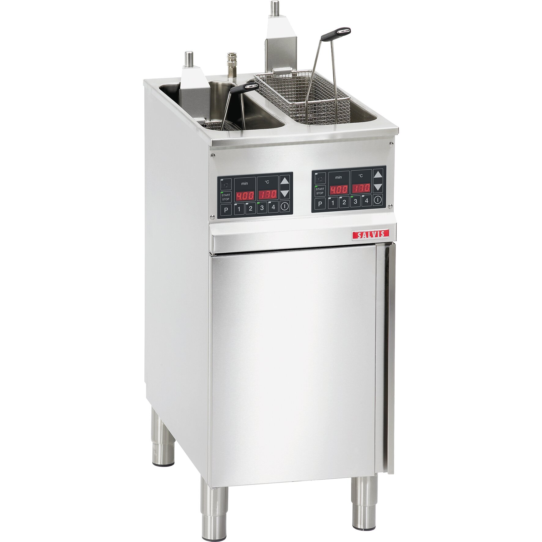 Elektro-Fritteuse 2 x 9,00 l /  2 x 8,00 kW / inkl. Frittierkorb