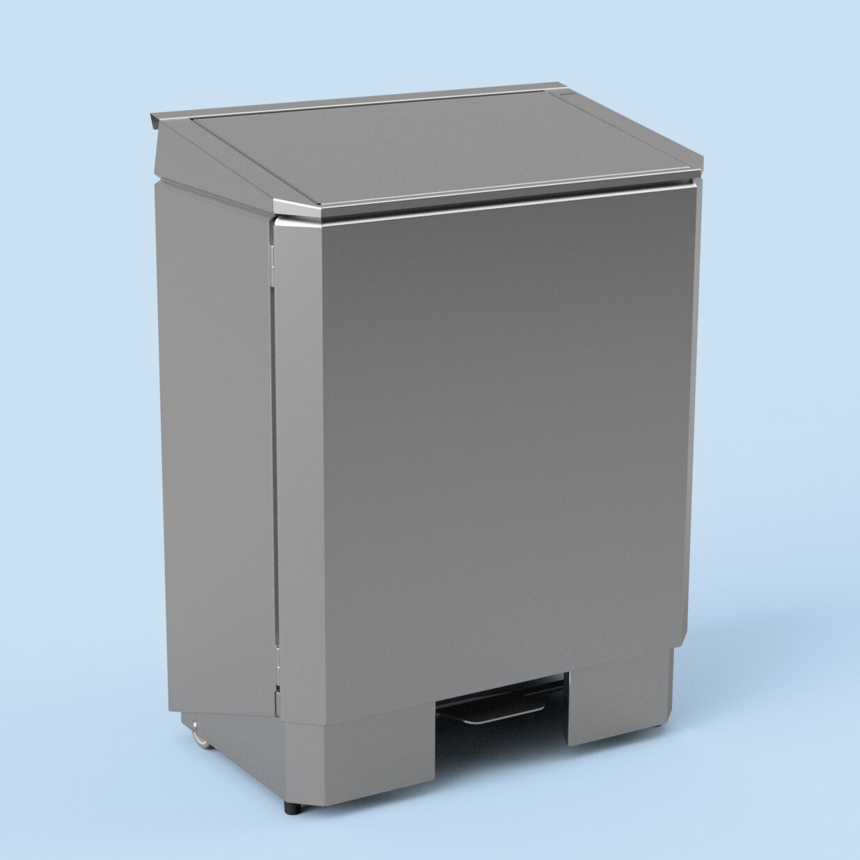 Tretabfallbehälter mit 2 Rollen 180,00 l