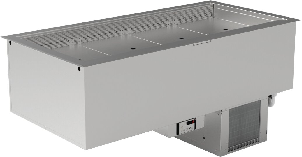 Umluft-Einbaukühlwanne steckerfertig / für 4 x GN 1/1