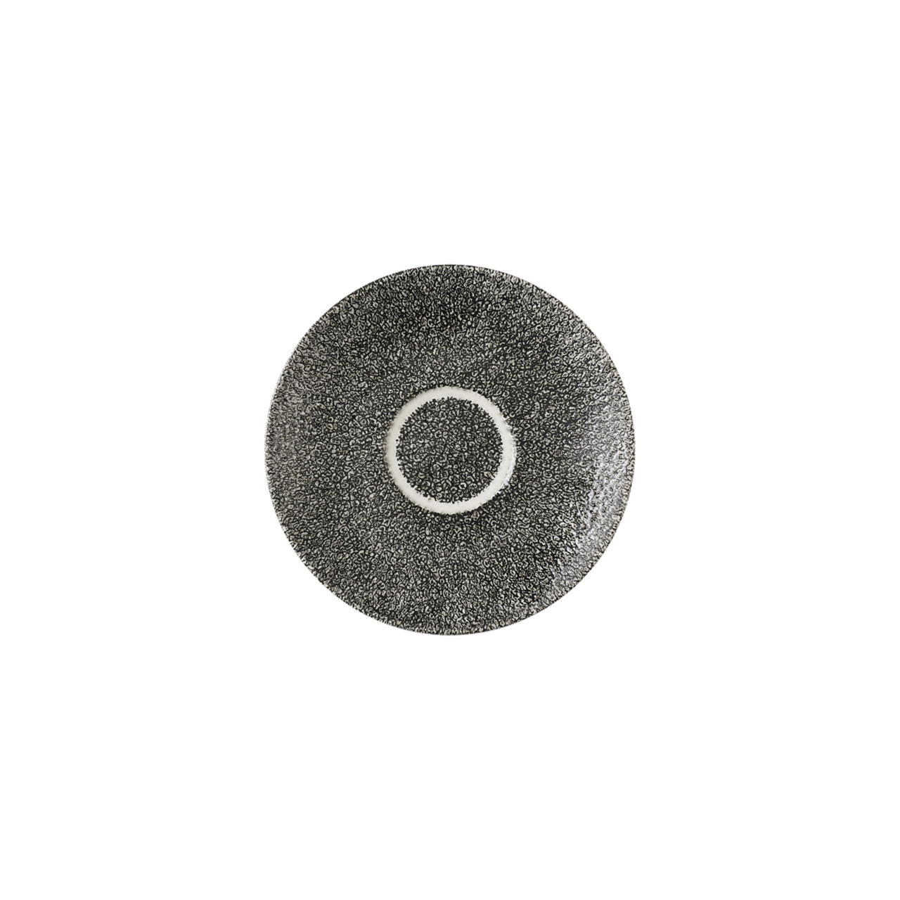 Studio Prints Raku, Cappuccino-Untertasse ø 156 mm Quartz Black