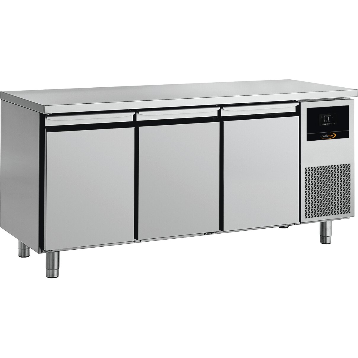 Kühltisch GN 1/1 mit 3 Türen, ohne Aufkantung