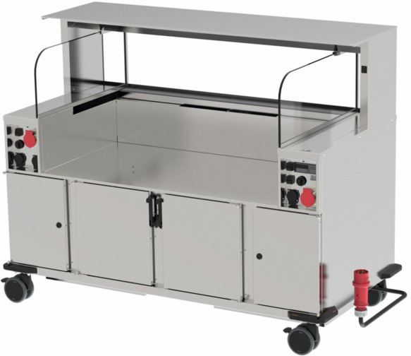 Frontcooking-Station ACS 1600 O3 digital 2x kalt - 3x 400V