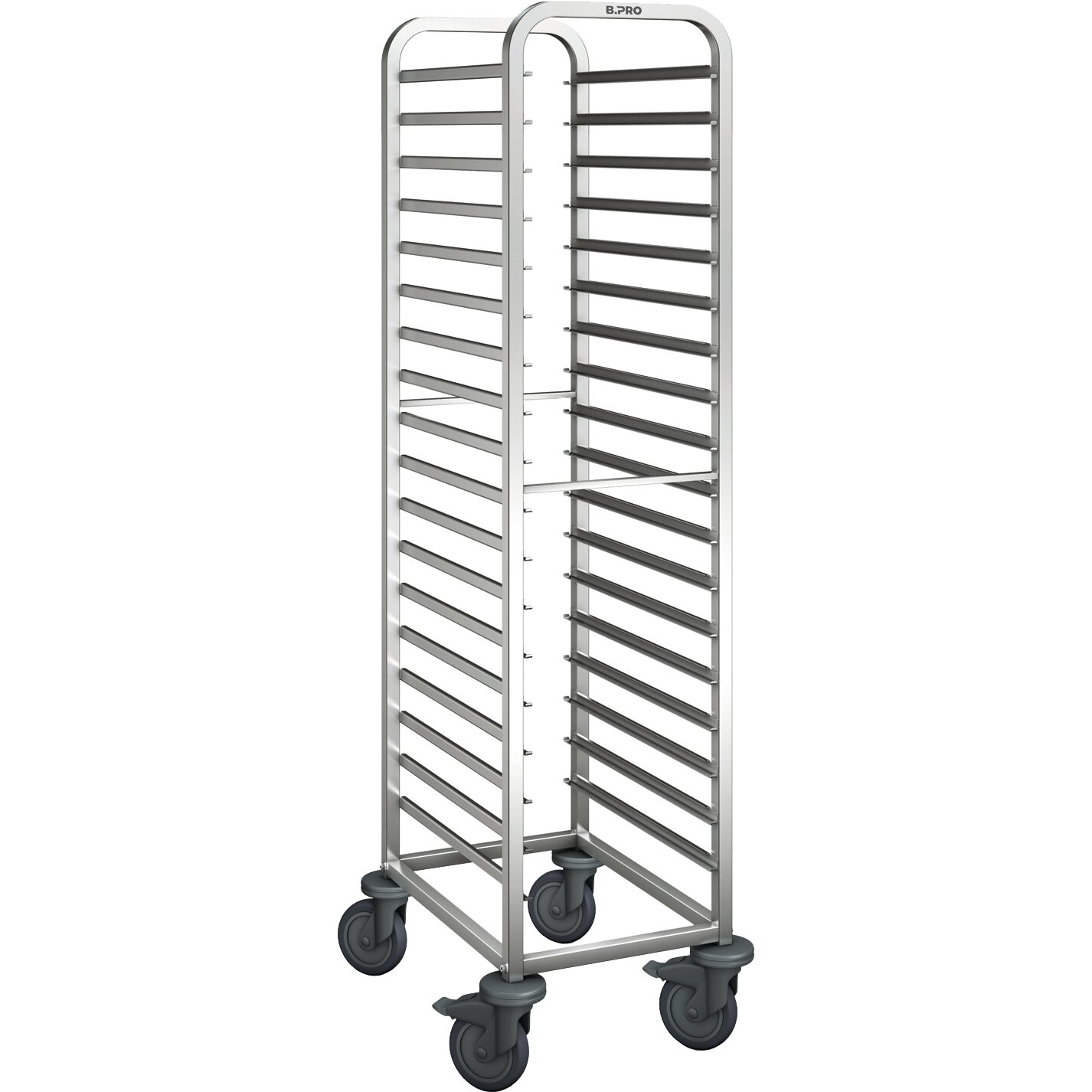 Regalwagen 18 x GN 1/1 oder 36 x GN 1/2 / mit Kunststoffrollen