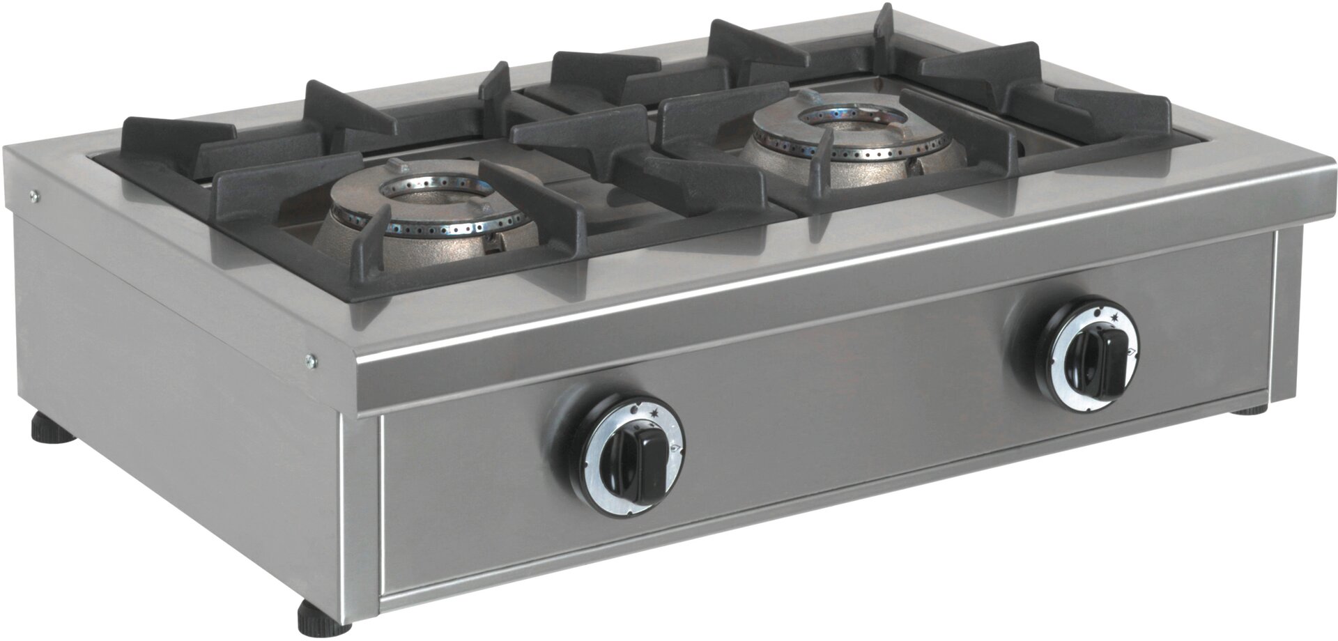 Gas-Kochfläche, 13,00 kW, 2 Brenner