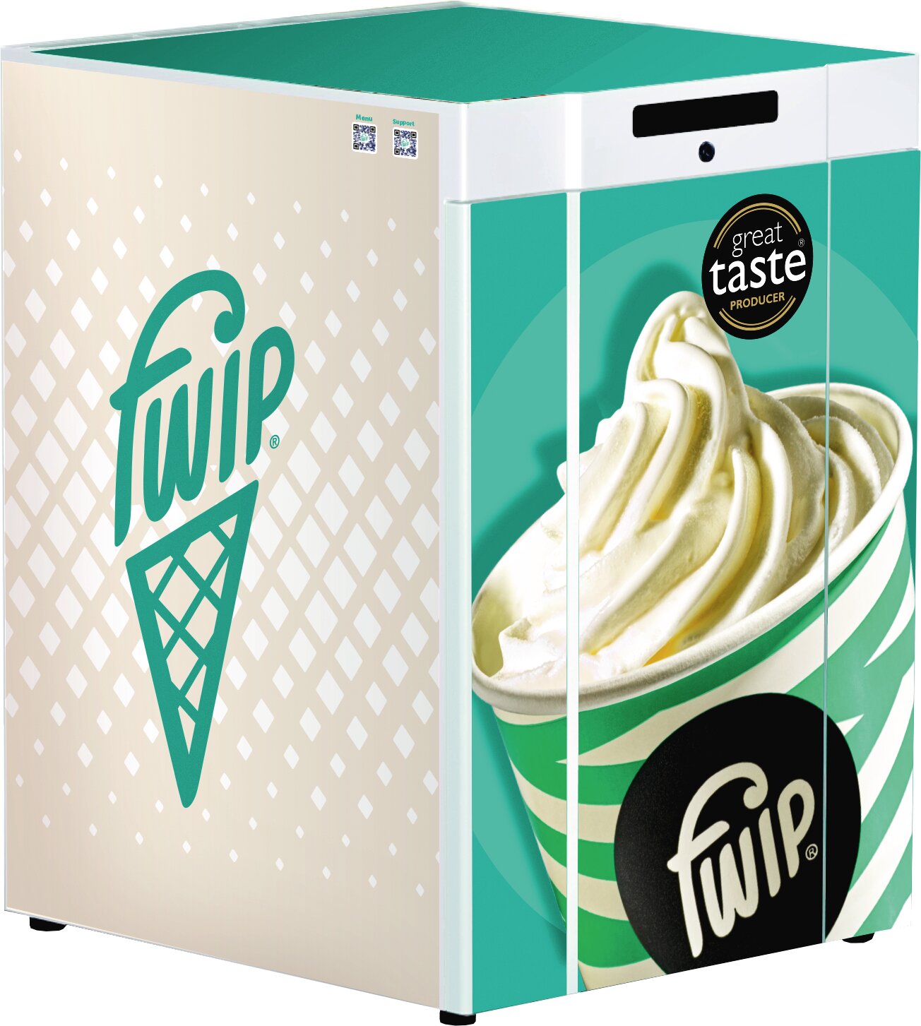 Tiefkühlschrank zu Eismaschine Portobello Halo und Oled