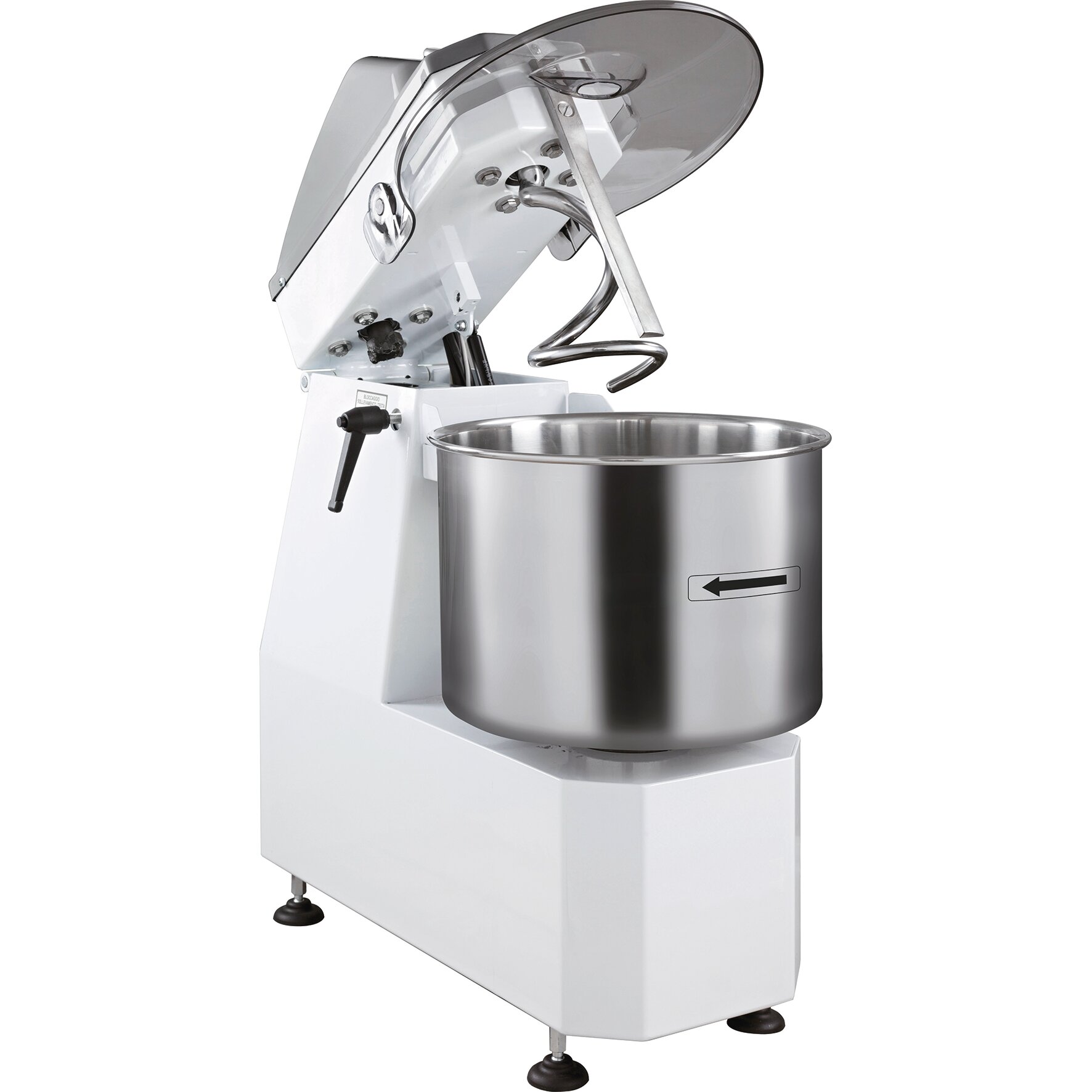 Teigkneter für 25 kg / 32 l, mit anhebbarem Kopf