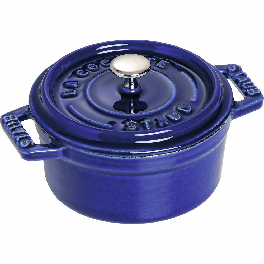 Mini-Cocotte ø 100 mm / 0,25 l Gusseisen dunkelblau