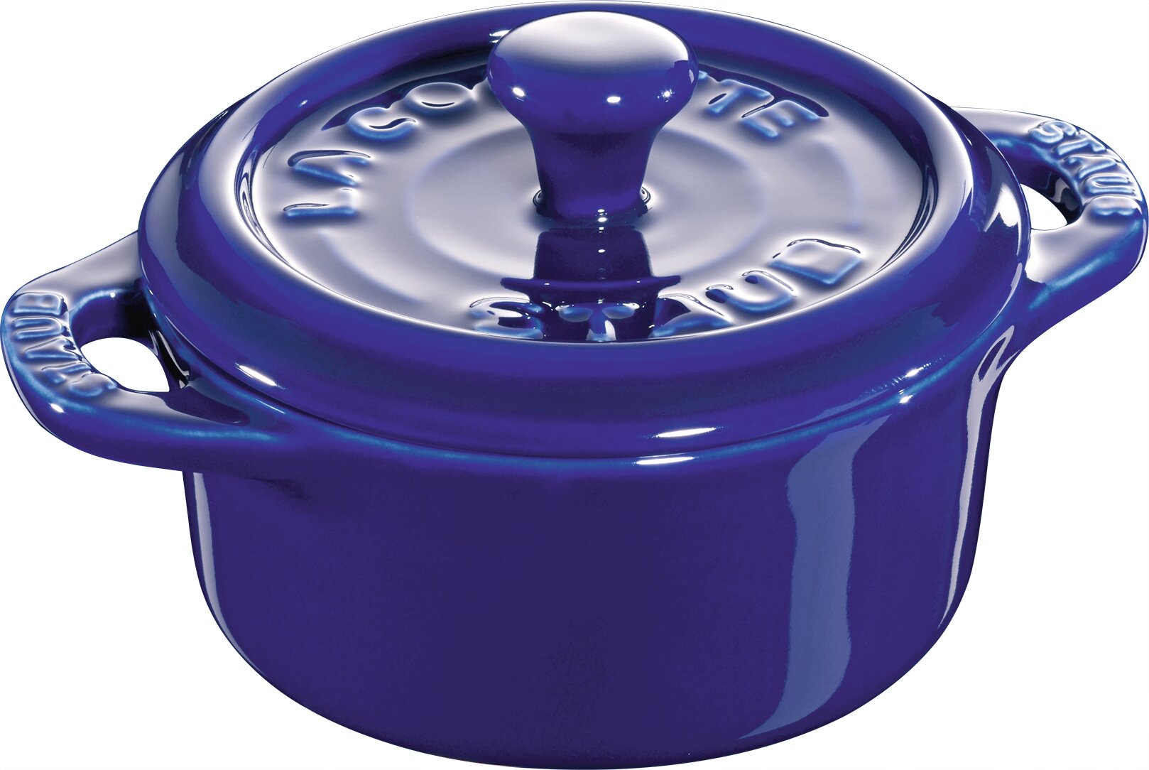 Mini Cocotte ø 100 mm / 0,20 l Keramik dunkelblau