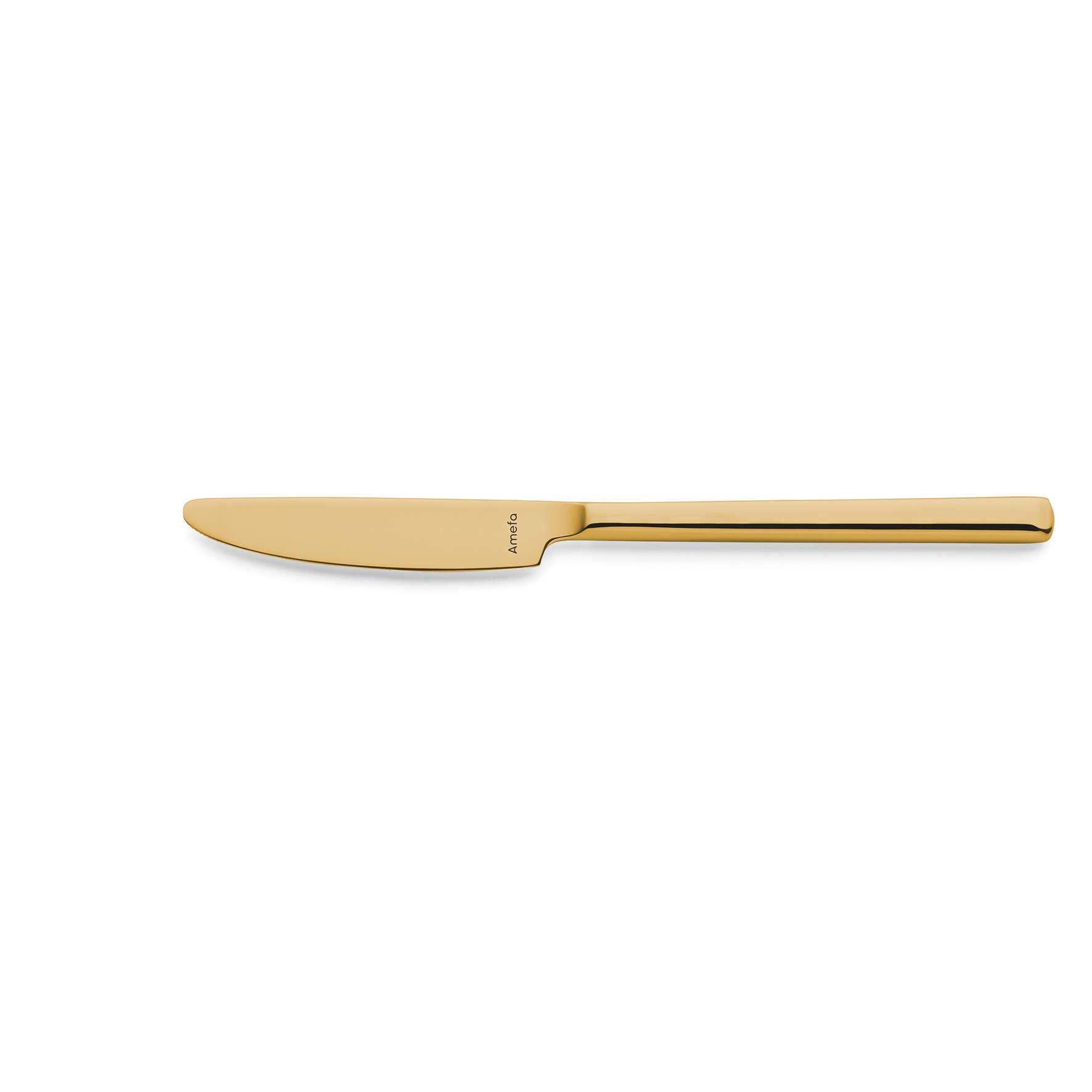 Metropole, Vorspeisen- / Dessertmesser Vollheft 205 mm PVD gold