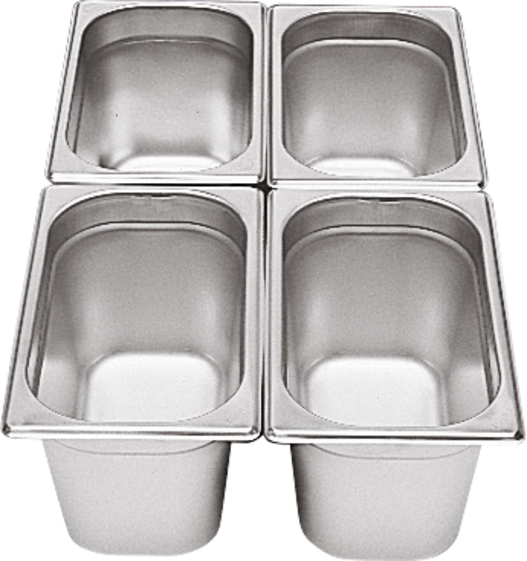 GN-Behälter 1/4 Edelstahl 100mm