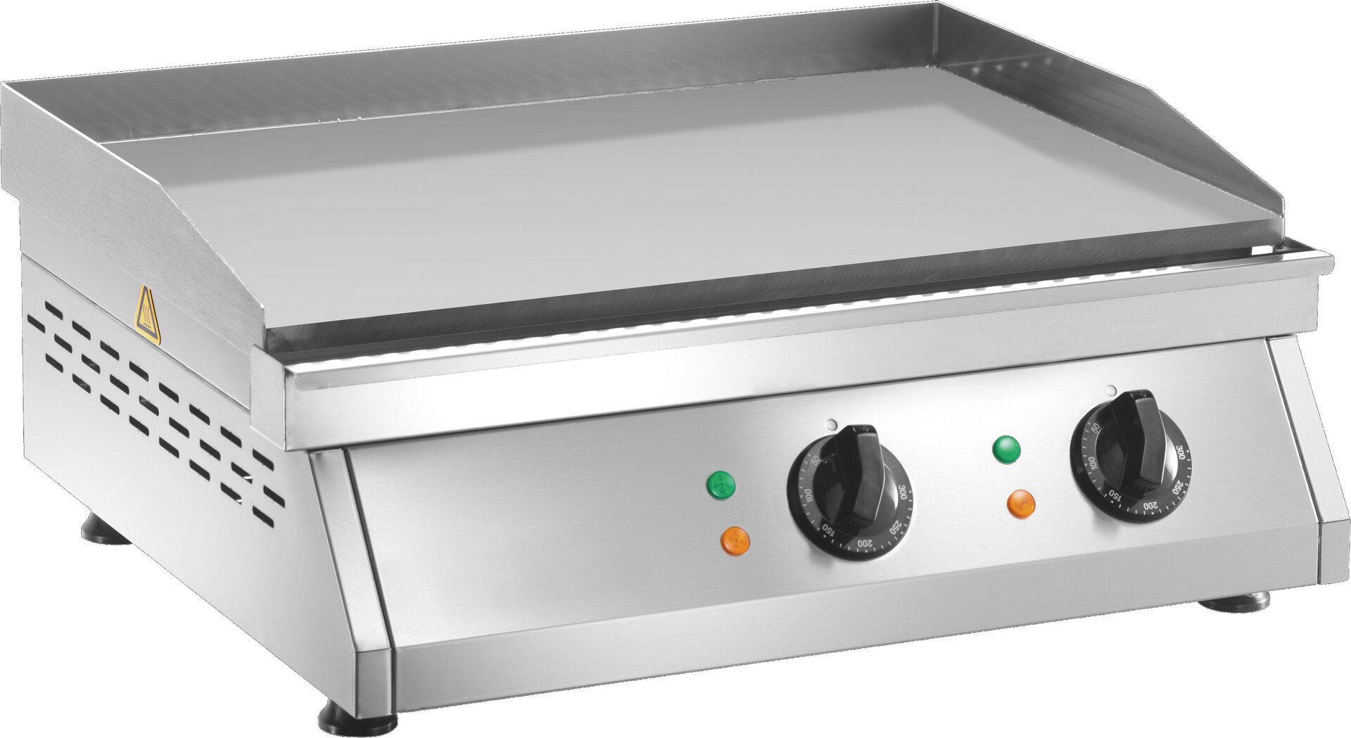 Elektro-Grillplatte glatt 2 Heizzonen 600 x 500 x 200 mm