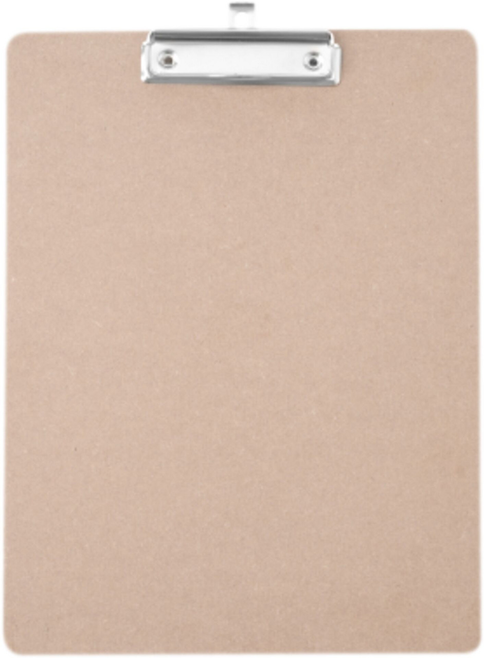 Klemmbrett MDF mit Metall-Klemmmechanismus 24,0x33,0 cm