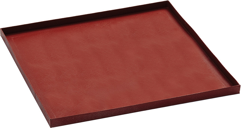 Korb ungelocht 279 x 279 mm rot