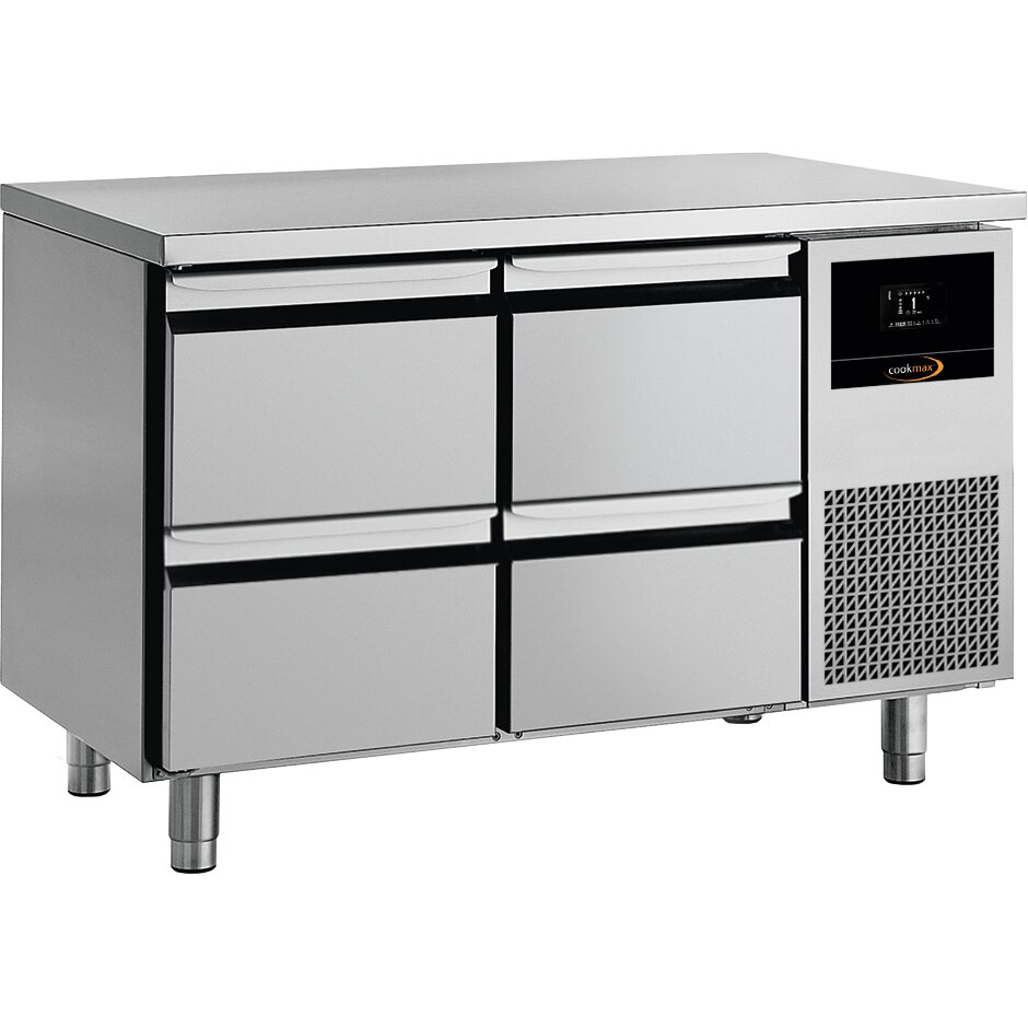 Tiefkühltisch GN 1/1 mit 4 Schubladen, ohne Aufkantung