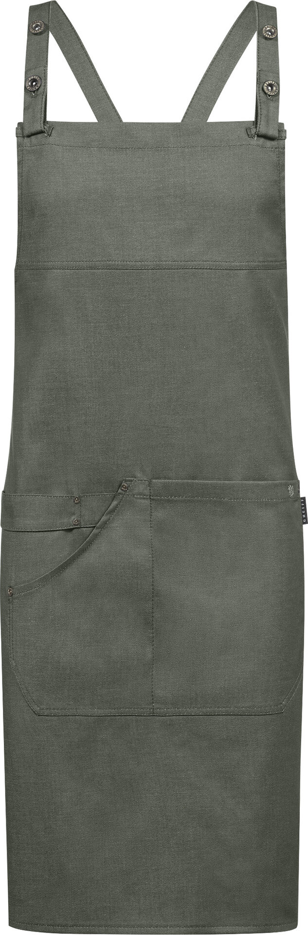 Latzschürze Denim-Optik grün