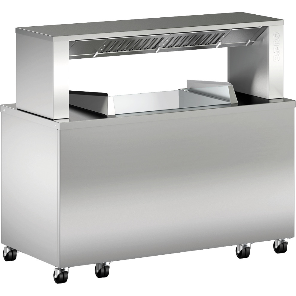 Frontcooking-Station BC FS 2.1 / für 2 Auftischgeräte / 1544 x 756 x 1362 mm