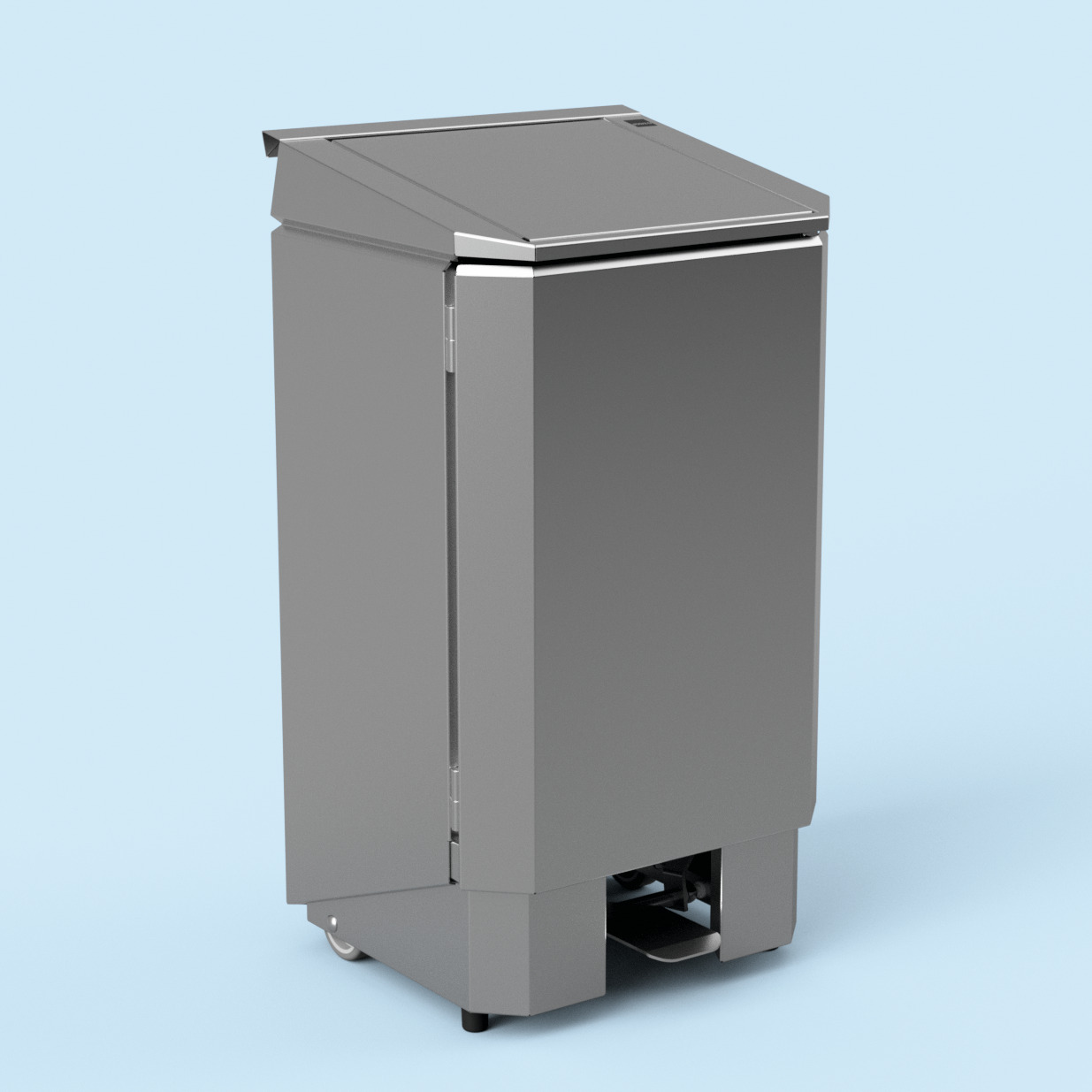 Tretabfallbehälter mit 2 Rollen 60,00 l