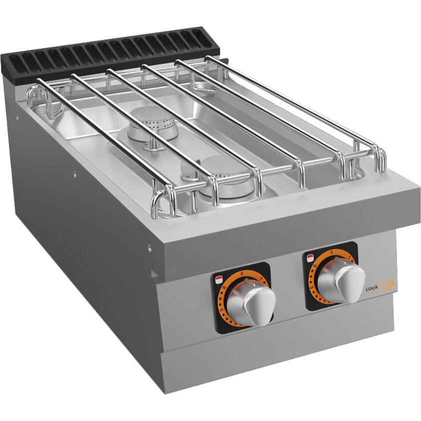 Gas-Kochfläche, 2 Brenner