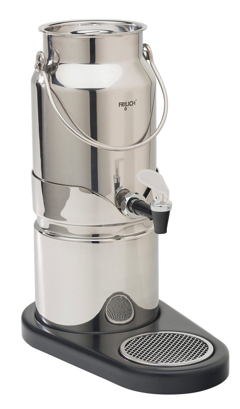 Milchkanne 3,00 l mit Deckel + Non-Drip-Hahn