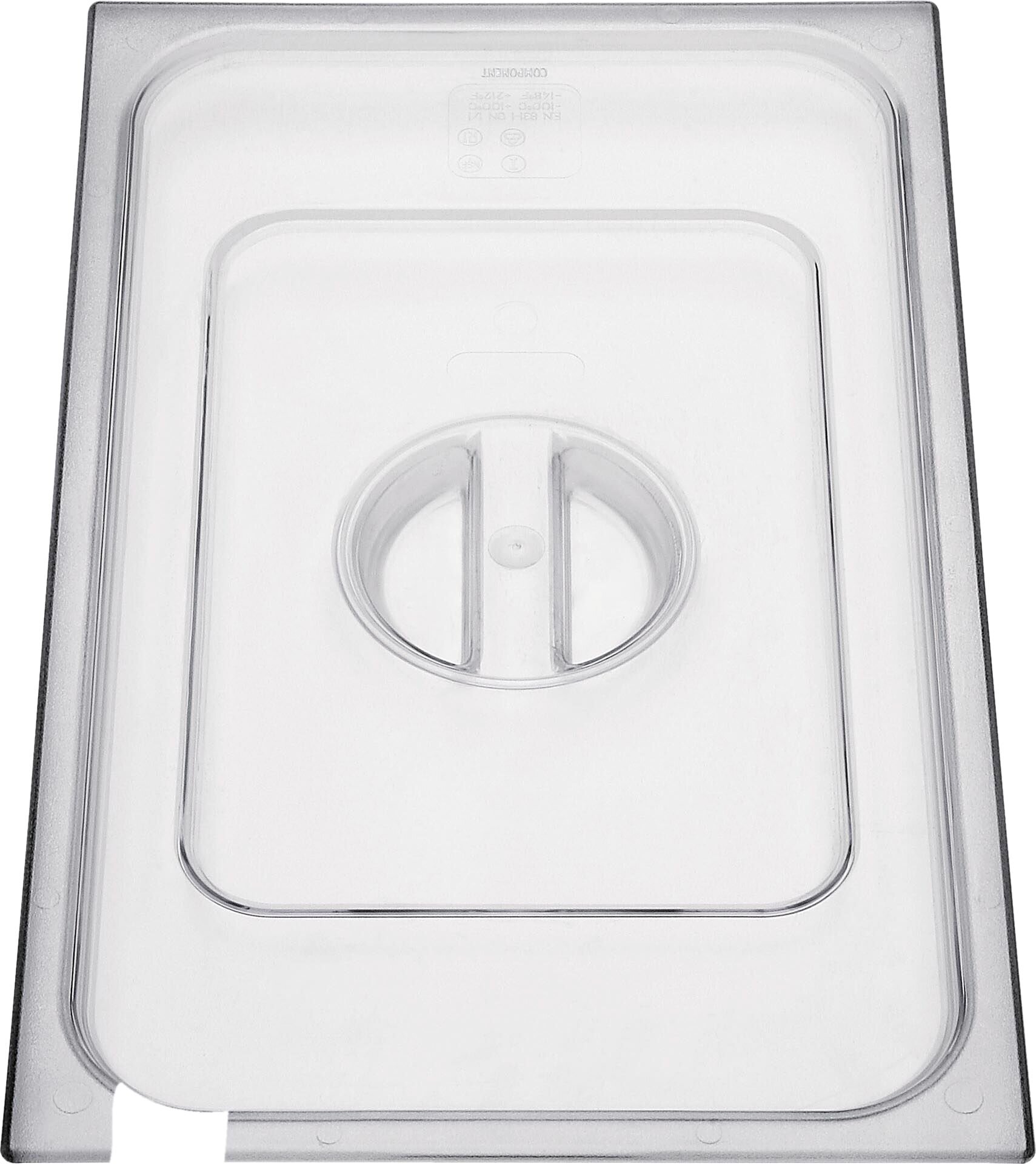 GN-Deckel mit Löffelausschnitt Polycarbonat für 1/6