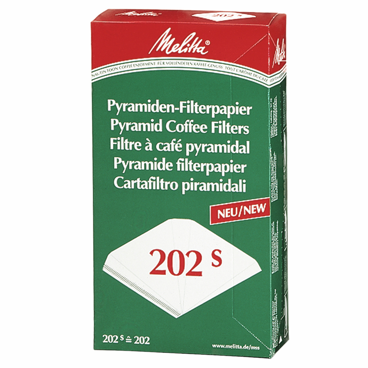 Filterpapier für Kaffeemaschinen Pa SF 202 S, 100 ST