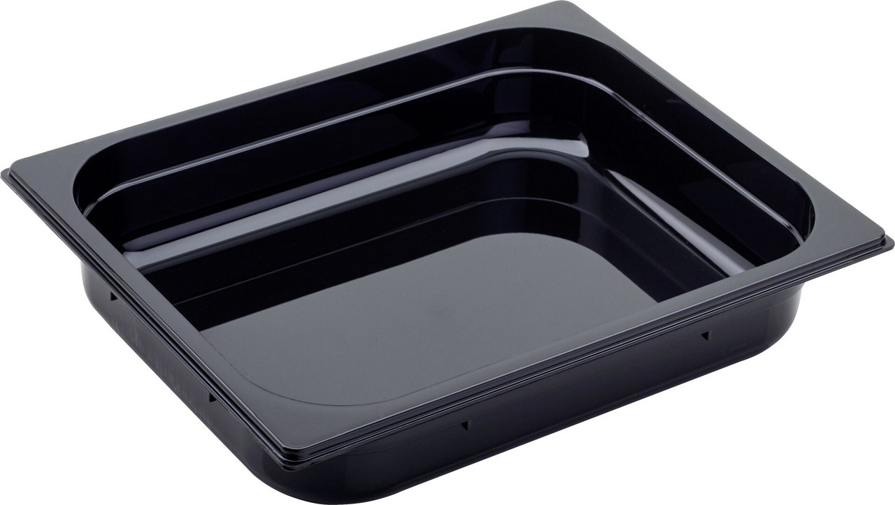 GN Behälter 1/2 Polycarbonat schwarz T: 65mm