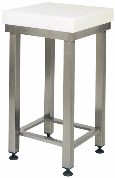 Hackblock, Polyethylen, mit Untergestell 700 x 500 x 880 mm