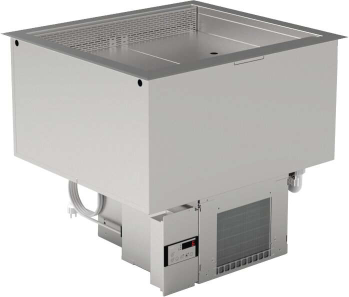 Umluft-Einbaukühlwanne steckerfertig / für 2 x GN 1/1